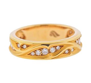 Magerit Vidriera Gold Diamond Band Ring