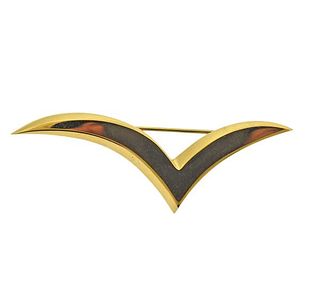 Tiffany &amp; Co 18K Gold Seagull Brooch Pin