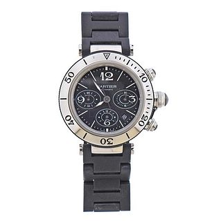Cartier Pasha Seatimer Chronograph Automatic Watch 464913NX