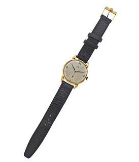 Omega Vintage 18k Gold Manual Wind Watch 