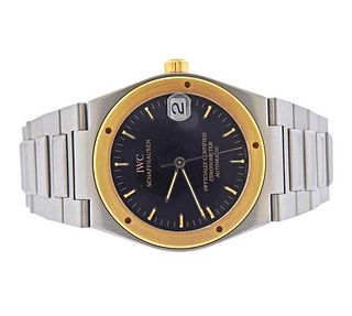 IWC Shaffhausen 18k Gold Steel Automatic Watch 