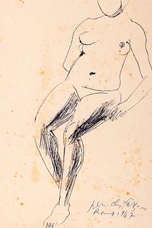 Pericle Fazzini (Grottammare 1913-Roma 1987)  - Nude, 1947