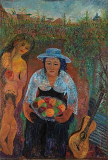 Antonietta RaphaÃ«l Mafai (Kaunas 1895-Roma 1975)  - La fruttivendola, 1961