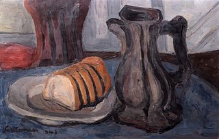 Giuseppe Santomaso (Venezia 1907-1990)  - The cut bread, 1943