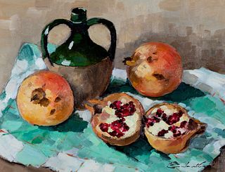 Luigi Colantuoni - Still life with Pomegranates, 1978