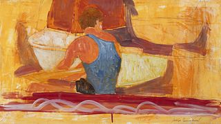 Lorenzo Tornabuoni (Roma 1934-2004)  - Rowing, 1990