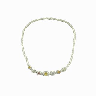 Cellini Natural Color And White Diamond Necklace