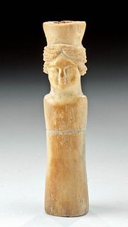 Romano-Egyptian Coptic Bone Idol of a Female