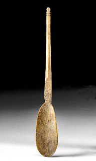 Roman Bone Spoon w/ Incised Motif