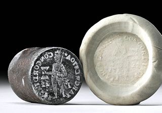 Rare 1722 Dutch Iron Coin Die (for Ducat)