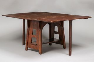 Limbert Cutout Dropleaf Dining Table c1910