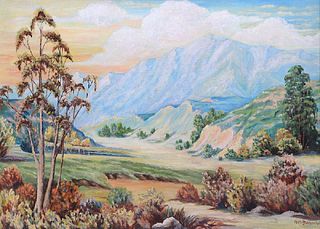 Alexander Podchernikoff  Painting Santa Barbara Landscape c1920