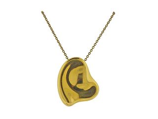Tiffany & Co Elsa Peretti 18k Gold Heart Pendant Necklace