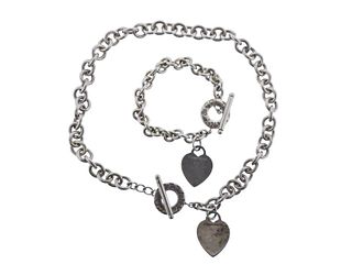 Tiffany & Co Sterling Silver Heart Tag Return To Necklace Bracelet 
