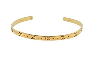 Gucci Icon 18k Gold Cuff Bracelet 