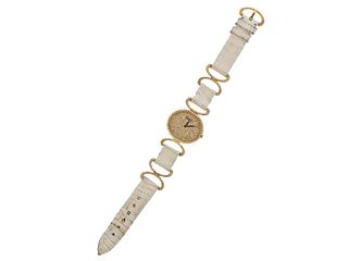 Piaget 18k Gold Diamond Manual Lady's Watch ref. 9802DB