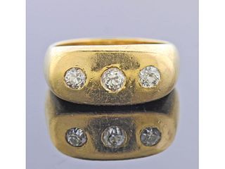 Antique 14k Gold Diamond Ring 