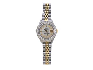 Rolex Datejust MOP Diamond 14k Gold Steel Lady's Watch ref. 6917