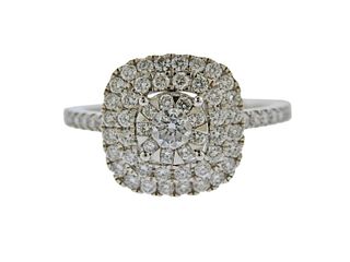Memoire 18k Gold 1.15ctw Diamond Engagement Ring