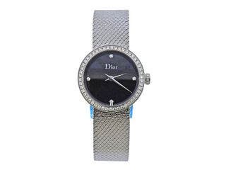 Dior La D de Dior Black MOP Diamond Satine Watch CD047111M002