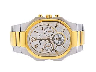 Philip Stein Two Tone Chronograph Watch 