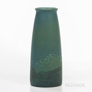 William E. Hentschel (1892-1962) for Rookwood Pottery Matte Glaze Vase, Cincinnati, Ohio, 1913, glazed earthenware, impressed signature