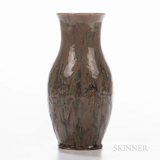 Hugh C. Robertson (1845-1908) for Dedham Pottery Experimental Glaze Vase, Dedham, Massachusetts, 1896, marked "Dedham Pottery" and "HCR