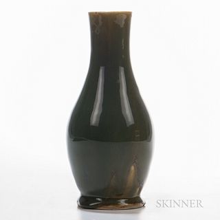 Hugh C. Robertson (1845-1908) for Dedham Pottery Experimental Glaze Vase, Dedham, Massachusetts, 1896, marked "Dedham Pottery," "HCR,"