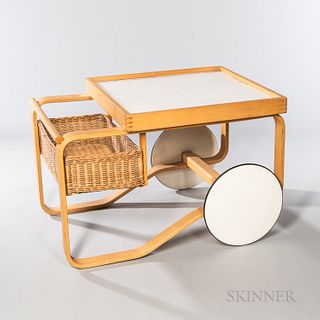 Alvar Aalto (Finnish, 1898-1976) for Artek Model 900 Tea Trolley, Finland, mid to late 20th century, designed and introduced at the 193