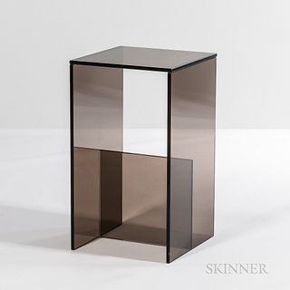 Jonah Takagi (American, b. 1980) for Matter Made "Glass Box - Range Life II" Table, United States, 2012, UV-bonded tempered glass, ht.