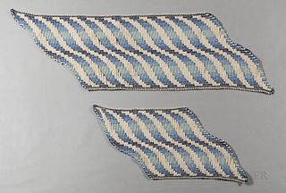 Patricia Kinsella Blue Billow Textile, United States, 1976, cotton and linen, plain weave ground with two wefts, hand-manipulated weft