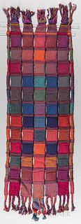Dorothy Meredith (1906-1986) Space Banner Tapestry, Milwaukee, Wisconsin, c. 1975, fiber, ht. 79, wd. 28, dp. 5/8 in.Note: Meredith gra