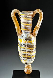 Greek Hellenistic Core-Formed Glass Amphoriskos