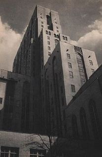 MARIO BUCOVICH "New York Hospital Tower" Huecograbado Impreso en Estados Unidos en 1930 Sin enmarcar Con certificado.
