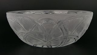 LALIQUE "PINSON" FRENCH CRYSTAL BOWL
