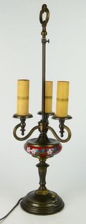 ANTIQUE CLOISONNE TABLE LAMP
