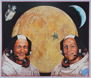 David K. Stone (1922 - 2001) First Men on the Moon