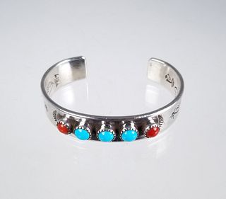 Lag-Zuni Sterling & Turquoise Bracelet