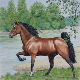 Peter Barrett (B. 1935) Tennessee Walker Horse
