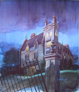 Tom McNeely (B. 1935) "Haunted Mansion"