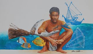 Chris Calle (B. 1961) "Marshall Islands"