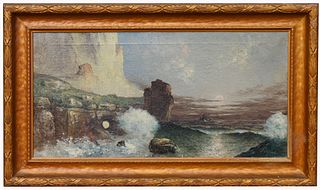 Decamp, Signed Coastal Seascape Painting