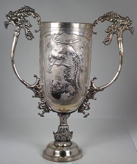 Antique Silver Twin Handled Trophy