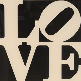 Robert Indiana (American, b. 1928) Love, from "Book of Love", 1996 screenprint in colors on paper signed and numbered 159/200 in pencil in lower ma