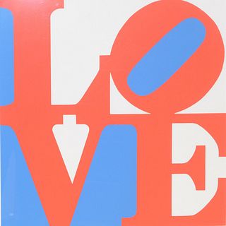 Robert Indiana (American, b. 1928) Love, from "Book of Love", 1996screenprint in colors on paper signed and numbered 159/200 in pencil in lower mar