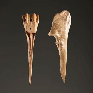 A Pair of Deer Bone Awls, Largest 5-1/2 in.
