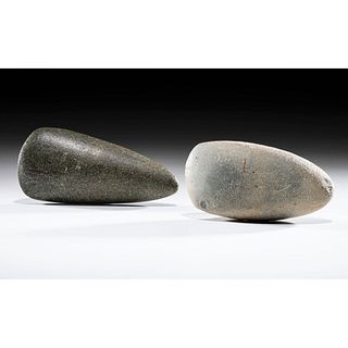 A Pair of Granite Adzes, Largest 5-1/2 in.