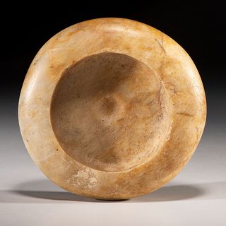 A Quartz Cupped Discoidal with Dimpled Center, 5-1/4 in.