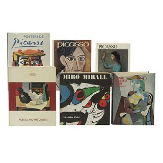 LIBROS SOBRE PABLO PICASSO Y JOAN MIRÓ. Picasso / Musée Picasso París / Picasso and the Cubists / Miró Mirall... Piezas: 6.