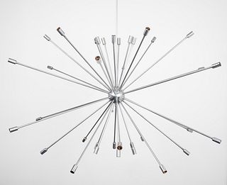 Modern Aluminum Sputnik Chandelier